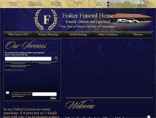 Tablet Screenshot of frakerfuneralhome.net